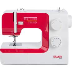 Dunelm Silver 302 Sewing Machine Red/White