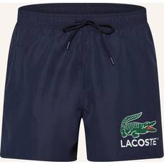 Lacoste Badetøj Lacoste Hurtigtørrende Badeshorts Med Unikt Print - Blå
