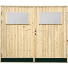 Vibostugan Garageport Med Glas 10° 25X21 Med Karm