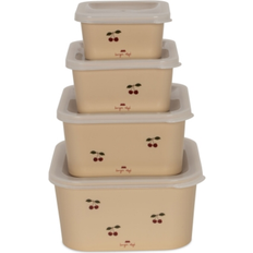 Konges Sløjd Cherry Print Food Container Lunch Boxes Set of 4