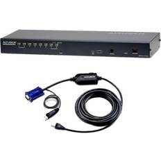 KVM Switches Aten KH1508Ai 8-Port Single User Cat5 IP KVM Over IP Switch with 8x KA7970 Cable