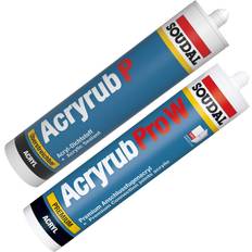 Goedkoop Afdichtmiddelen Soudal Acryrub 310 ml Grijs