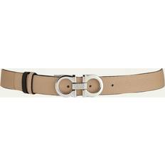 Dame - Hvid Bælter Ferragamo Vendbart Bælte 95 CM - Beige
