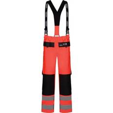 LYNGSØE Lyngsøe PU/PVC regnbukser, Hi-Vis rød/marine