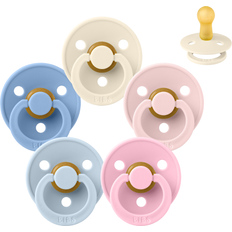 Bibs Rund Colour Napp Sampackning 5 st Stl 2 The Babyshower Collection
