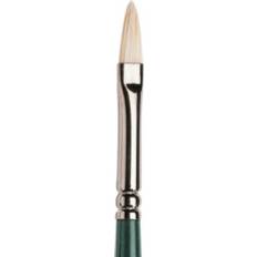 Green Brushes Winsor & Newton and Filbert Long Handle Brush Green No. 1