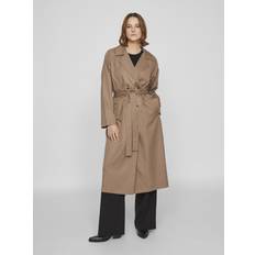 Long Coats Vila Long Classic Trenchcoat