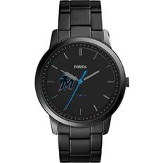 Watches Fossil Black Miami Marlins Minimalist