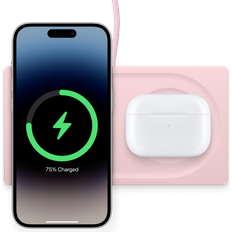 Belkin BOOST CHARGE PRO 2-in-1 Wireless Charger Pad with MagSafe Pink