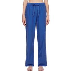 Tekla Bukser Tekla Blue Drawstring Pyjama Pants Royal Blue