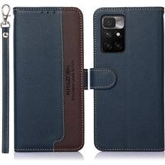 MTK KHAZNEH Xiaomi Redmi 10 Plånboksfodral Blå