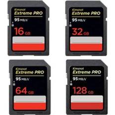Kimsnot ekstrem pro minnekort 32gb 16gb sdhc-kort 128gb 64gb 256gb sdxc sd-kort kamera klasse 10 uhs -i 633x 95mb/ s reell kapasitet