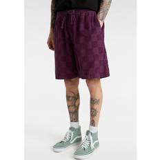 Vans Hombre Shorts Vans Range Checkbrd Cord Loose Pantalones Cortos Rojo - Blackberry Wine