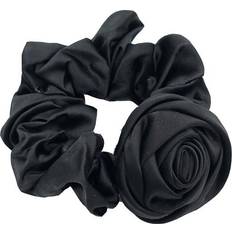 Flower Scrunchie Black