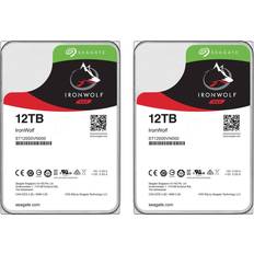 Seagate IronWolf 12TB SATA III 3.5" Internal NAS Hard Drive, 7200 RPM, 2-Pack