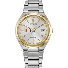 Watches Silver/Gold Miami Hurricanes Citizen Eco-Drive Two-Tone