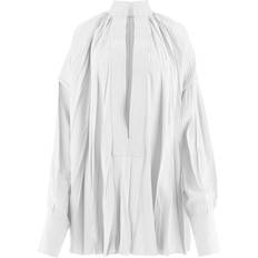 Ferragamo Blouses Ferragamo Organza Plunging V-Neck Blouse