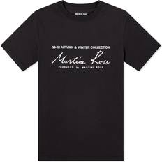 Martine Rose Black Text T-Shirt BLACK Black