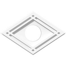 Moulding & Millwork Ekena Millwork 12 W 8 H 3 ID 4 C 1 P Diamond Architectural Grade PVC Contemporary Ceiling Medallion