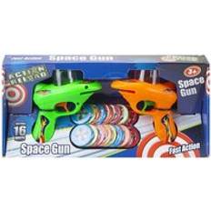 UMKYTOYS Space Blaster Shooter Gun with 16 Discs Orange