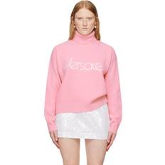 Versace Tops Versace Pink Embroidered Turtleneck