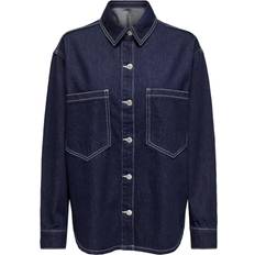 Only Jakker Only dame jakke ONLNEHVA Dark Blue Denim