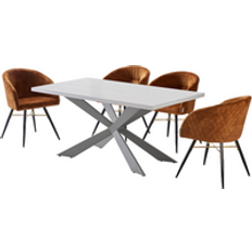 Gold Dining Sets Life Interiors Vittorio Duke LUX Dining Set