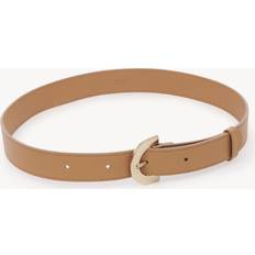 Beige Ceintures Chloé Ceinture C Femme Cuir de Veau - Brun