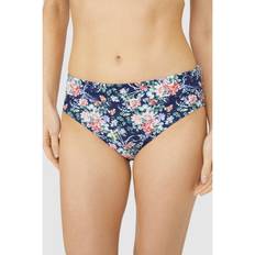 Debenhams Navy Floral Fold Bikini Bottom