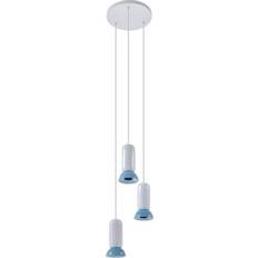 Keramik Taklampor Lindby Kerimi 3 Taklampa Creme Blue Pendellampa