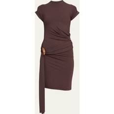 Ferragamo Dresses Ferragamo Jersey Wrap Dress with Buckle Detail