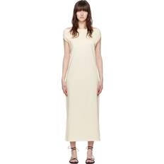 Beige Martial Maxi Dress Rice Ivory