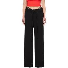 Ottolinger Ottolinger Black Double Fold Trousers Black Pinstripe IT