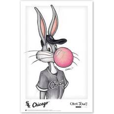 White Posters S. Preston Art & Designs "Bugs Bunny Chicago Sox 17"" Print" Poster