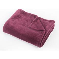 Argos Super Soft Fleece Blankets Red