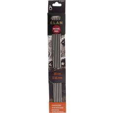 Knitting Needles Pony Stainless Steel 20cm Elan Double Knitting Needles Set of Five 3.50mm P35511