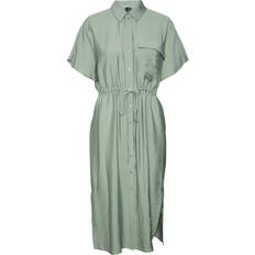 Vero Moda Polyamid Klänningar Vero Moda Vmiris Midiklänning Hedge green