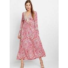 Bonprix Paisley Print Maxi Dress Pink Print