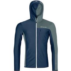 Blau - Gehen & Wandern Pullover Ortovox Herren Fleece Light Grid Hoodie Jacke blau