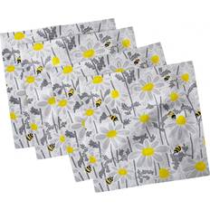 Yellow Cloth Napkins Ambesonne Spring Flowers Set Cloth Napkin Yellow