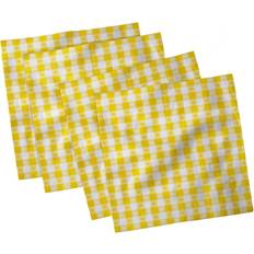 Yellow Cloth Napkins Ambesonne Country Picnic Set of 4 Cloth Napkin Yellow