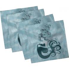 Multicolored Cloth Napkins Ambesonne Mermaid Set Cloth Napkin Multicolor