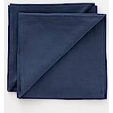 Blue Paper Napkins Belum BELUM Pack mit 2 Servietten aus 100% Leinen, 50 x 50 cm, Heimdekoration, 100% Leinen-Servietten Night Blue