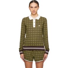 Green & Brown 'The Power' Polo Olive And Dark Brown