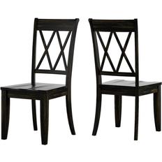 iNSPIRE Q Eleanor Two-Tone Antique Trestle Base Dining Set 6