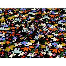 Viscose Fabrics Minerva Darling Daisies Viscose Challis Fabrics Multicolour