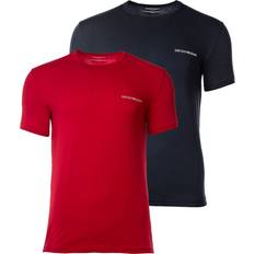 Emporio Armani Lounge T-shirts 2-pack - Navy/Red