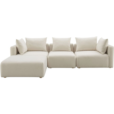 Furniture TOV Furniture Hangover Cream Sectional Cream Sofa 4 Seater