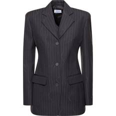 Women - XXXS Tops Off-White Pinstripe single-breasted blazer grey