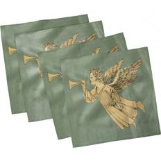 Yellow Cloth Napkins Ambesonne Christmas Set of 4 Cloth Napkin Yellow